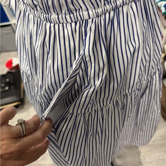 10 Crosby Derek Lam Blue Sleeveless V-Neck Sundress - Picture 7 of 10